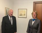 v.l.: Geschäftsführer Peter Sünnenwold und ich